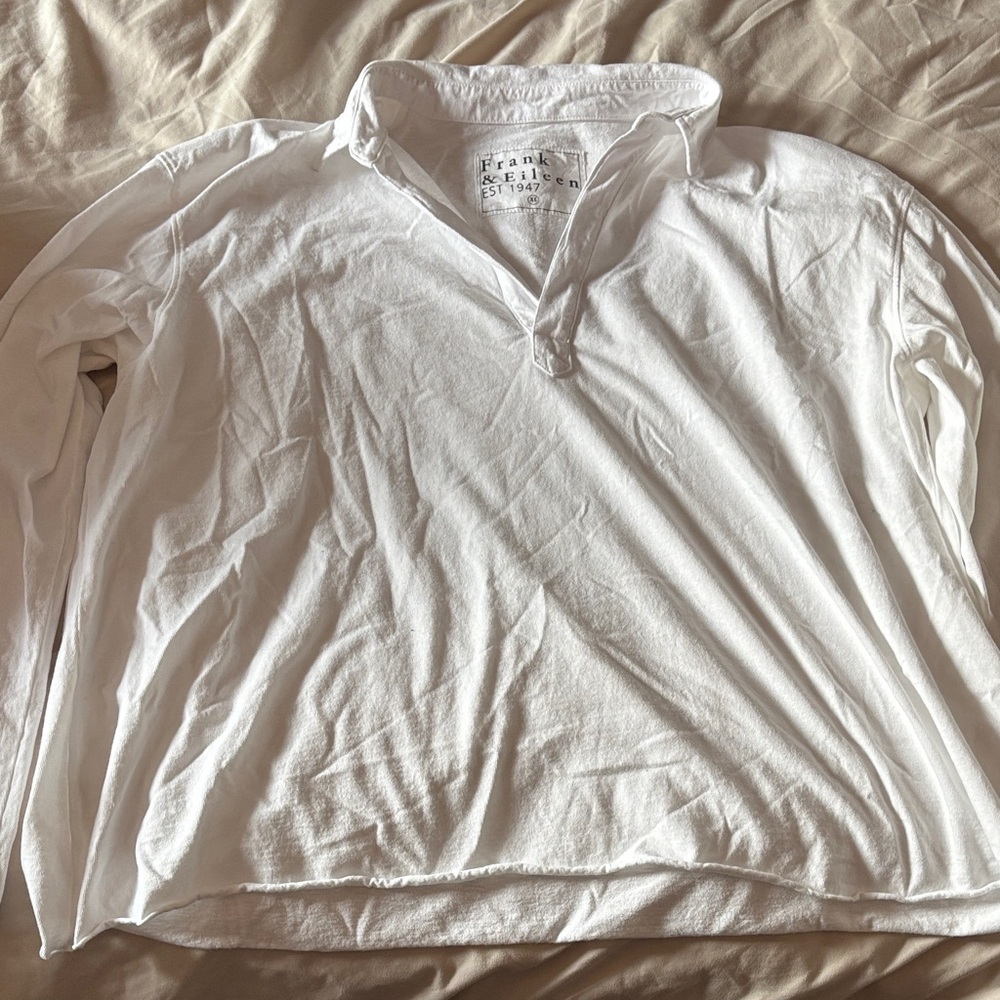 Frank & Eileen White Long Sleeve Shirt